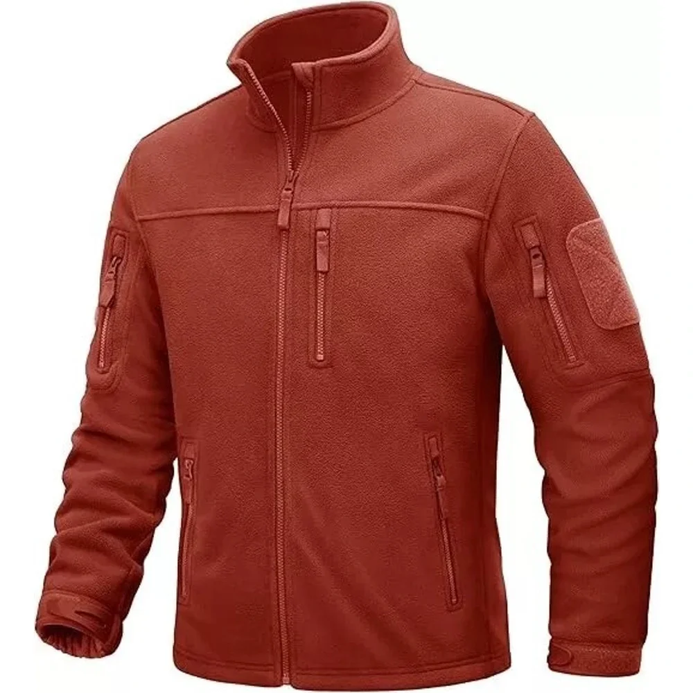 Men's Fleece Tactical Jacket Full Zip Size L